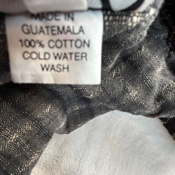 Blanco Negro Womens Open Front Kimono Cardigan Jacket Small Black Cotton Pockets - Picture 5 of 9